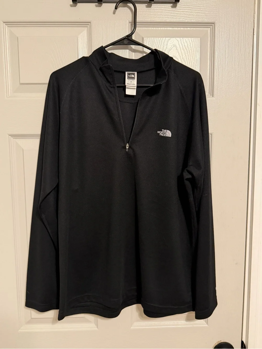The North Face Black Pullover with White Logo
